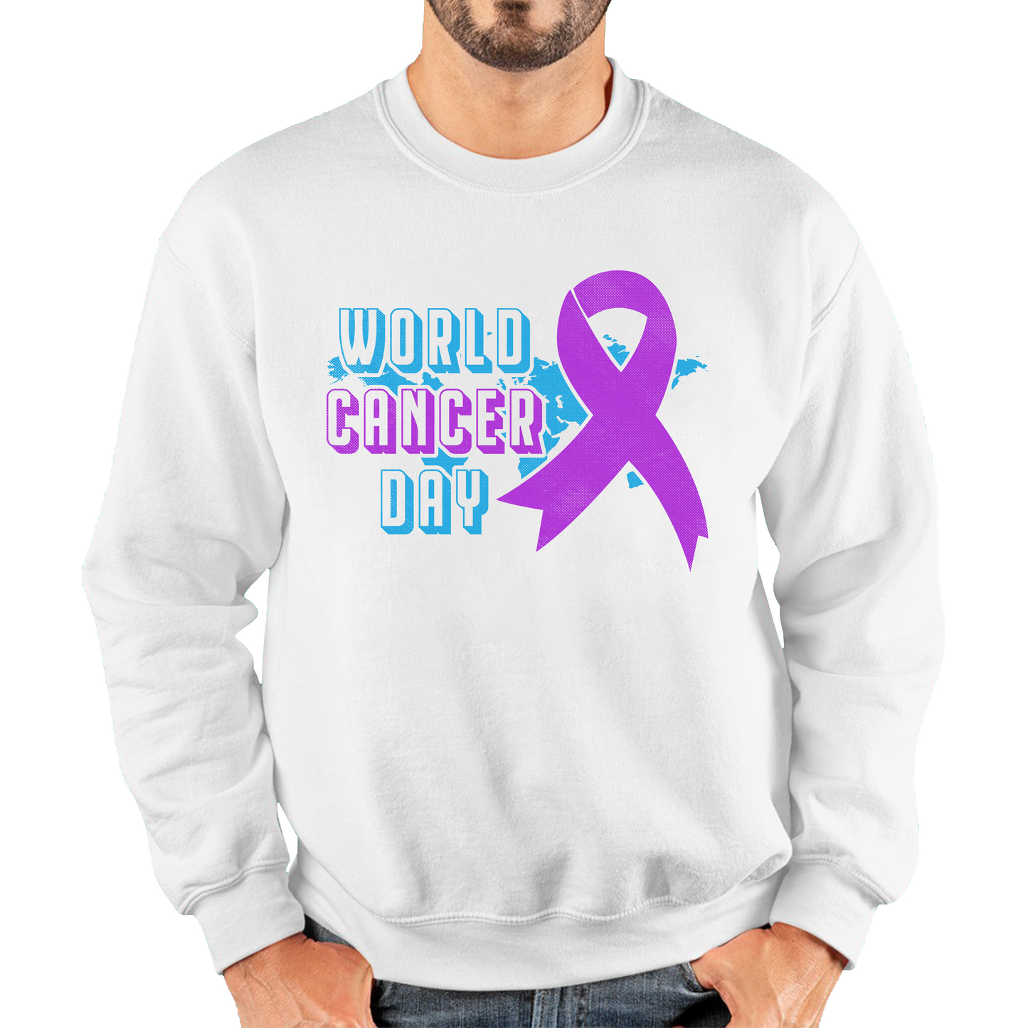 World Cancer Day 4 February Cancer Day Cancer Awareness Cancer Warrior Unisex Sweatshirt