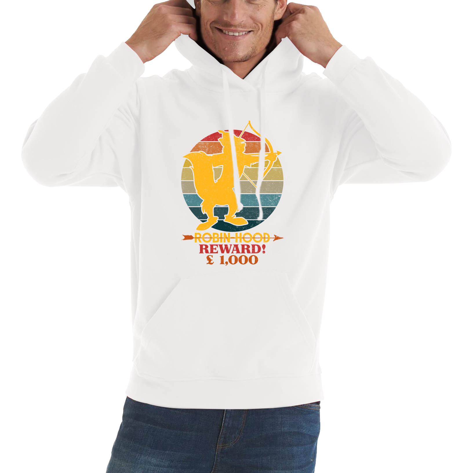 Robin Hood Reward £1000 Fox Funny Hoodie