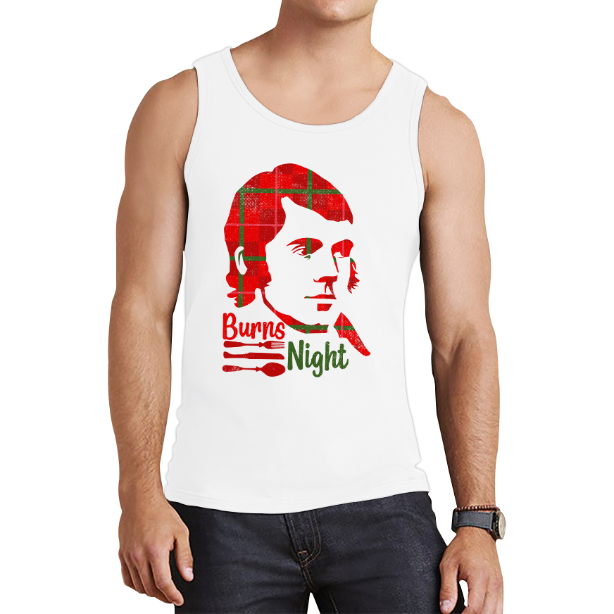 Burns Night Robert Burns Rabbie Burns Bard Life Scottish Poet Tank Top