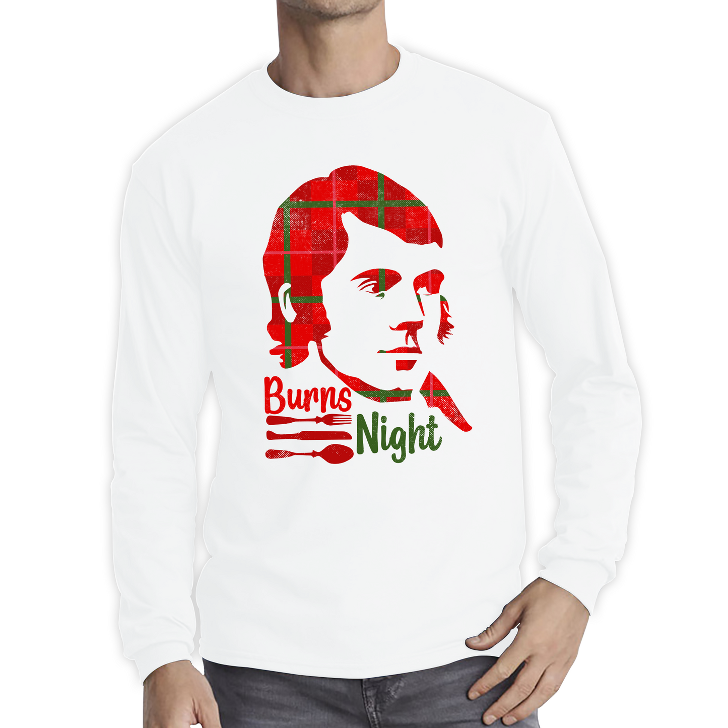 Burns Night Robert Burns Rabbie Burns Bard Life Scottish Poet Long Sleeve T Shirt