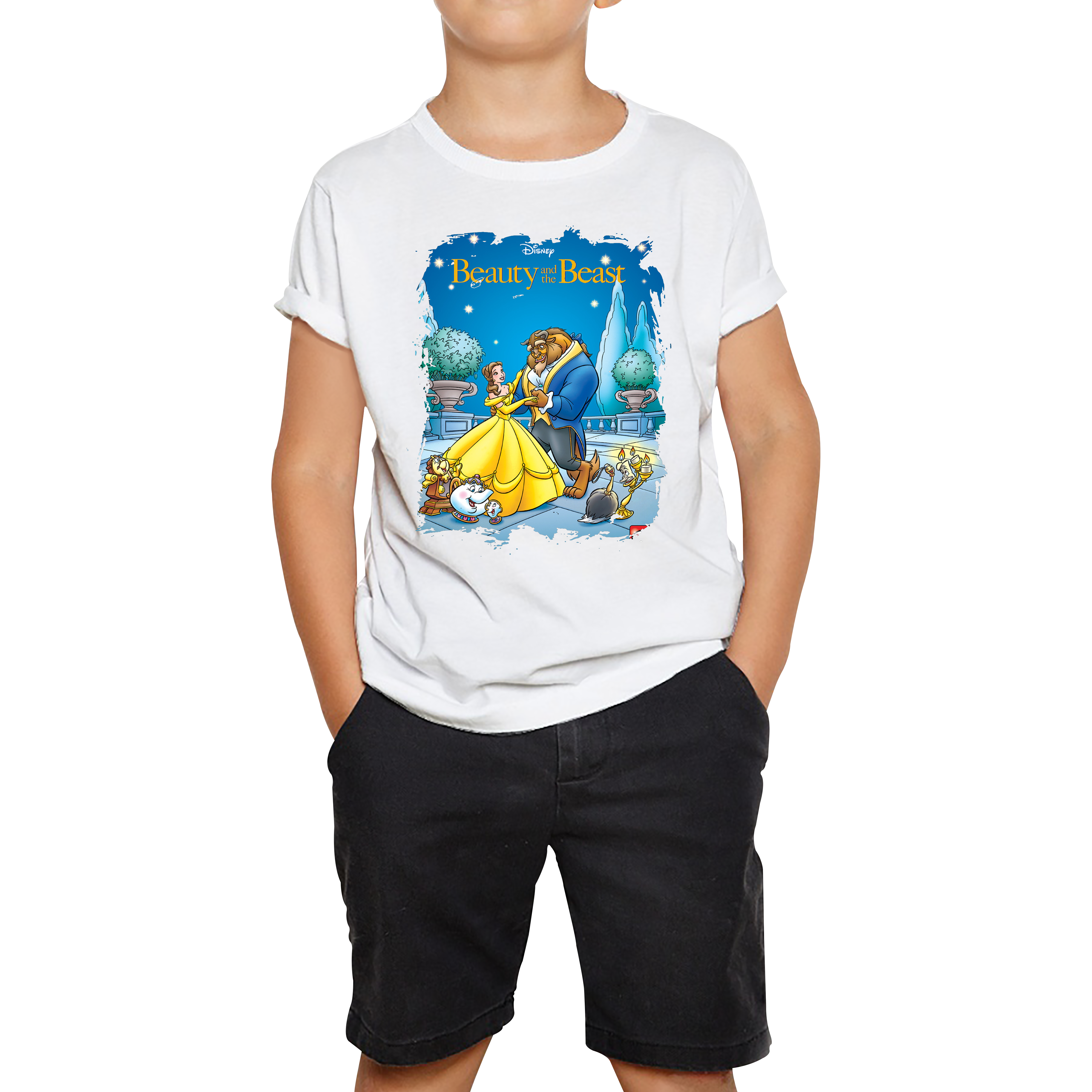 Childrens Beauty and The Beast T Shirts UK