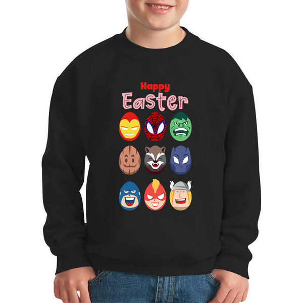 Happy Easter Marvel Avengers Characters Face Avengers Characters Easter Day Happy Easter Cute Superhero Kids Jumper