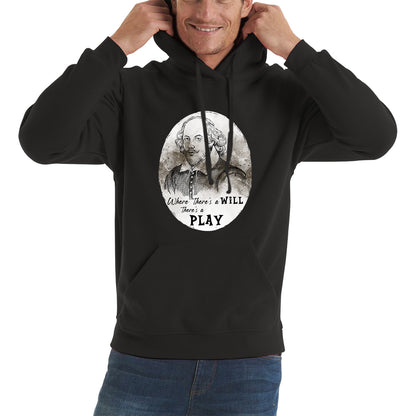 Shakespeare Shades Where There’s A Will There’s A Play National William Shakespeare Day Unisex Hoodie