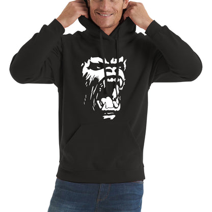 Gorilla Roar Angry Face Gym Workout Fitness Gym Clothing Workout Training Bodybuilding Unisex Hoodie