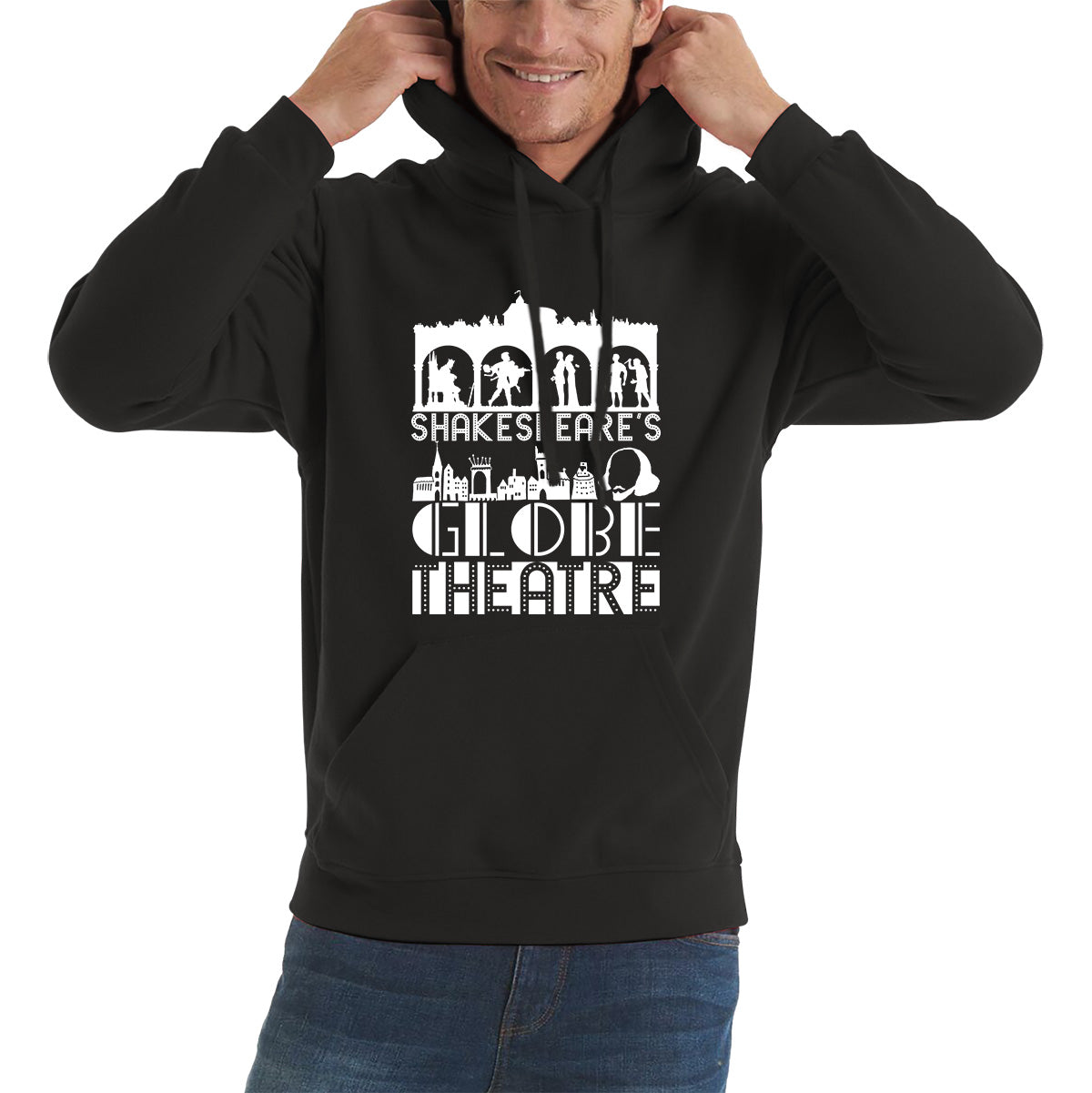 William Shakespeare's English Playwright, Poet And Actor National Shakespeare Day Unisex Hoodie