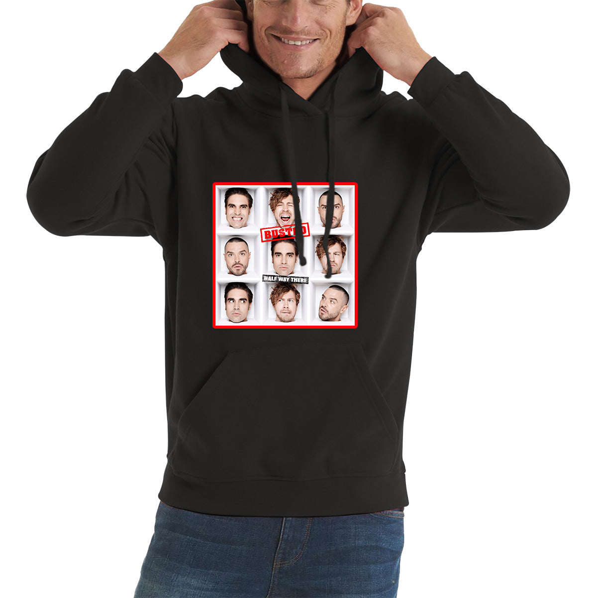 Half Way There Studio Album By Busted English Pop Punk Band Busted 20th Anniversary Unisex Hoodie
