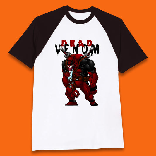 Marvel Contest Of Champions Venompool Marvel Comics Superhero Deadpool Marvel Universe Character Dead Venom Baseball T Shirt