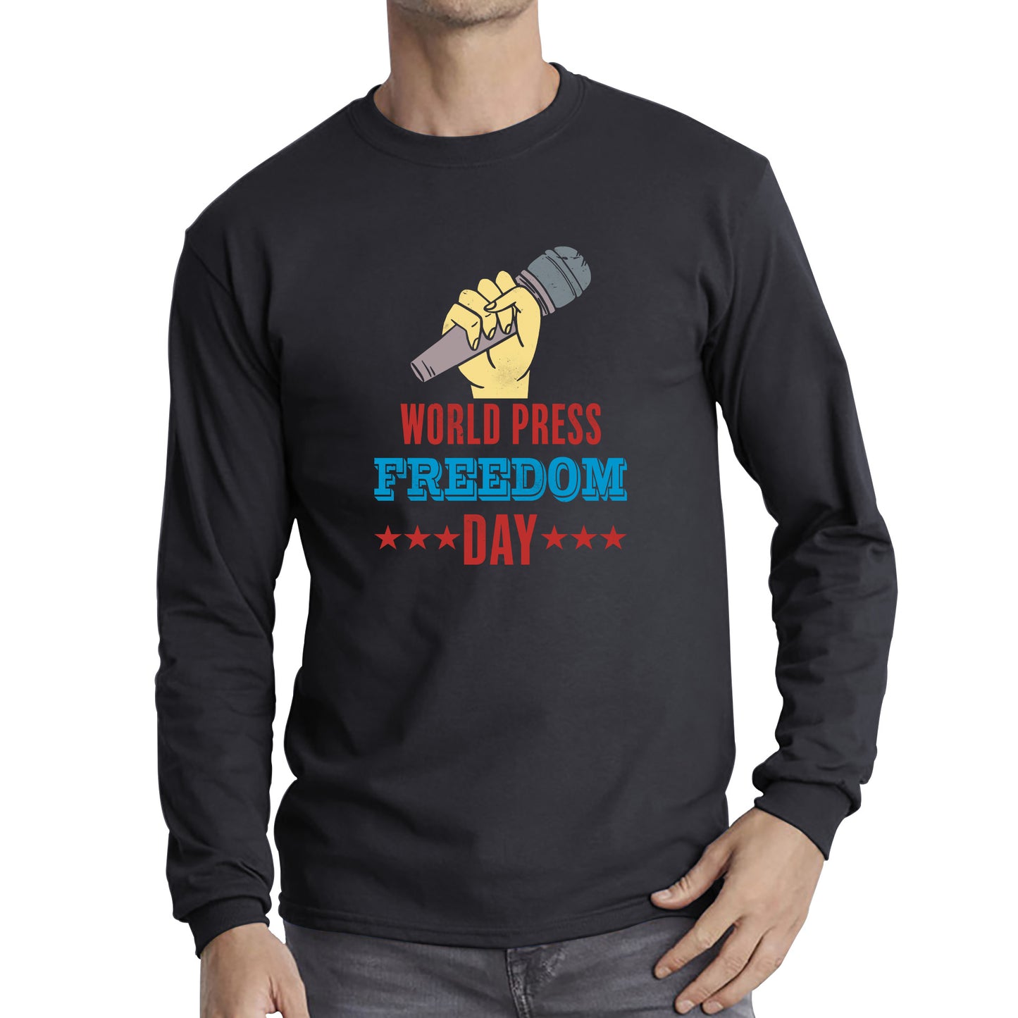 World Press Freedom Day Tribute To Journalism Journalists Human Rights Press Day Long Sleeve T Shirt