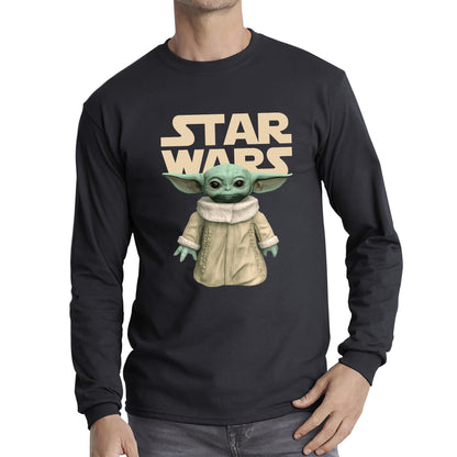 Star Wars Grogu The Child Green Humanoid Alien Yoda's Species Baby Yoda Disney Star Wars Day 46th Anniversary Long Sleeve T Shirt