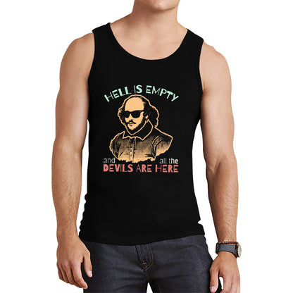 William Shakespeare Quote Hell Is Empty And All The Devils Are Here National Shakespeare Day Tank Top