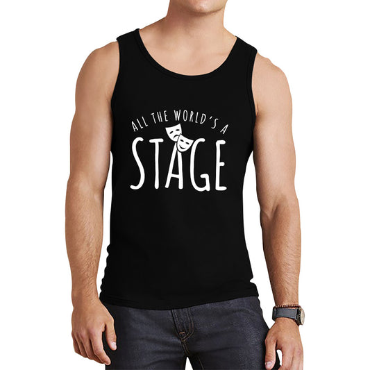 All The World’s A Stage By William Shakespeare Quote National Shakespeare Day Tank Top