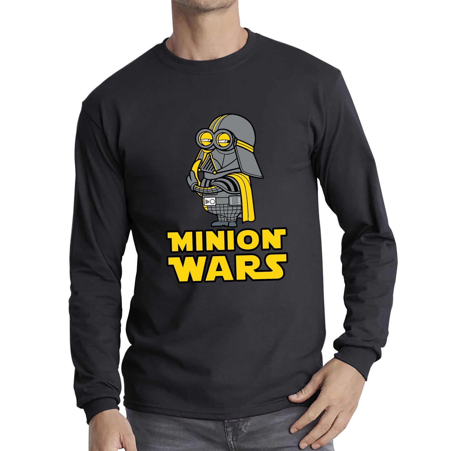 Minion Wars Trooper Cosplay Star Wars Minion Parody The Minions Become Superheroes Disney Star Wars 46th Anniversary Long Sleeve T Shirt
