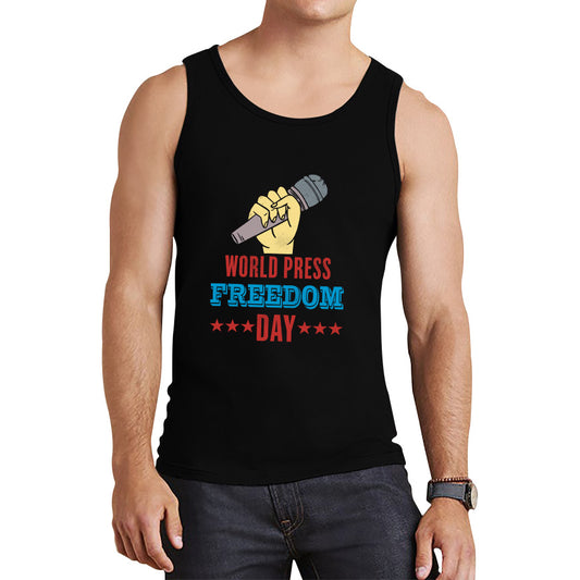 World Press Freedom Day Tribute To Journalism Journalists Human Rights Press Day Tank Top