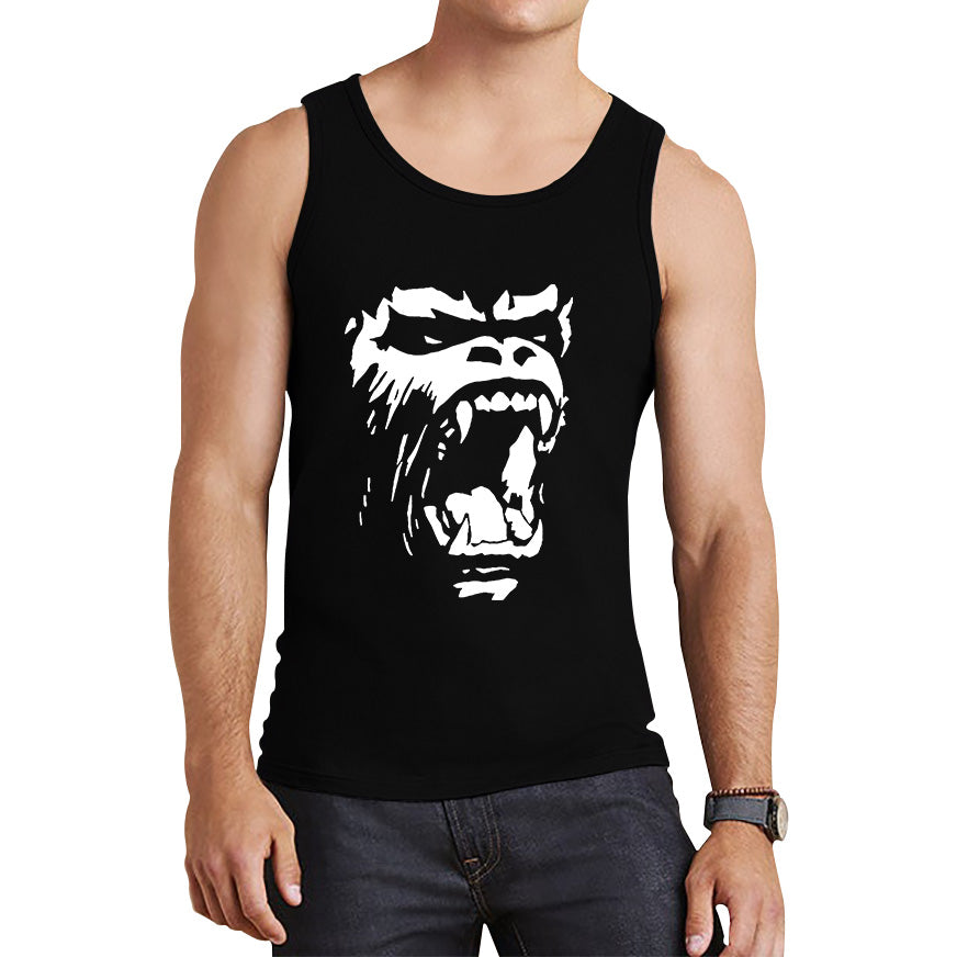Gorilla Roar Angry Face Gym Workout Fitness Gym Clothing Workout Training Bodybuilding Tank Top