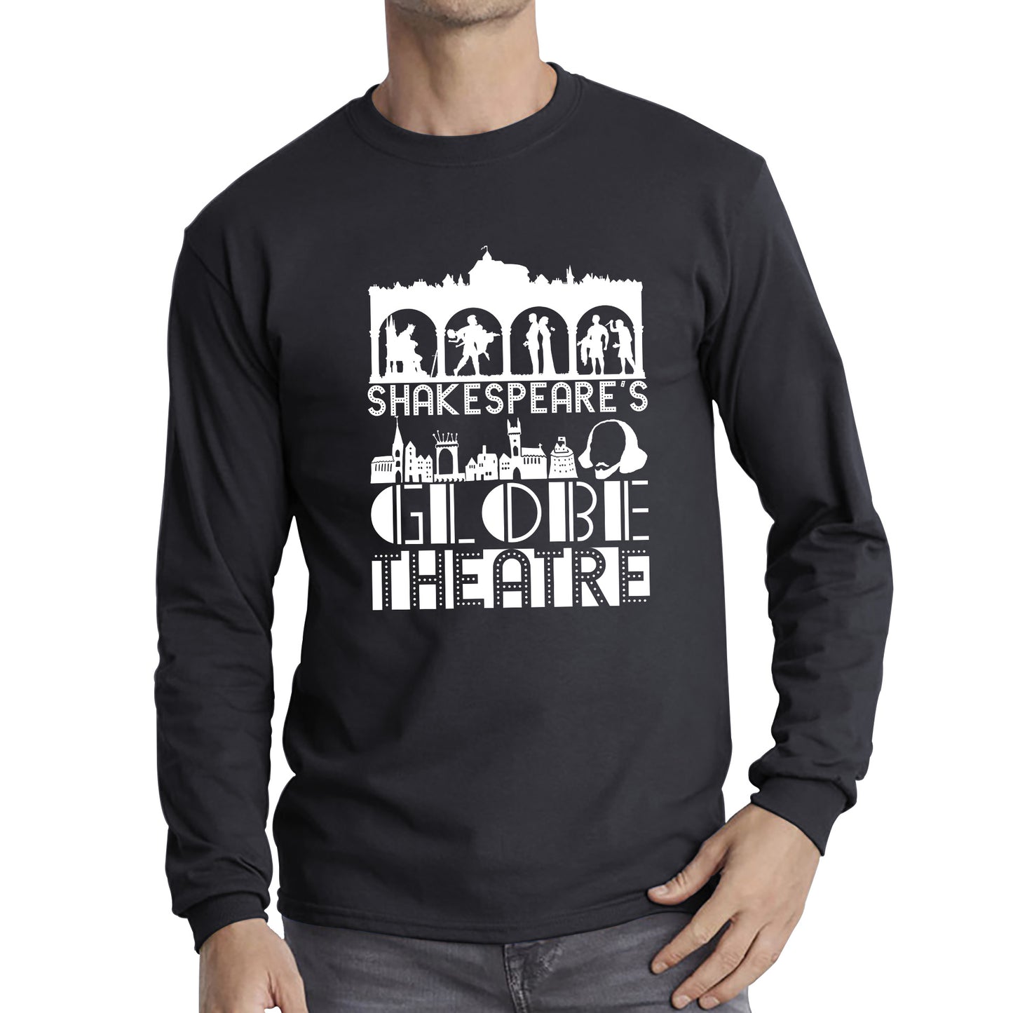 William Shakespeare's English Playwright, Poet And Actor National Shakespeare Day Long Sleeve T Shirt