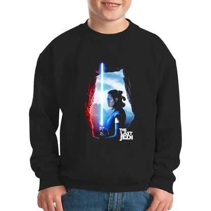 The Last Jedi Star Wars Rey Lightsaber Rey Skywalker Disney Star Wars Day 46th Anniversary Female Jedi Master Kids Jumper