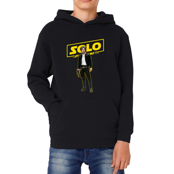 Han Solo Star Wars Fictional Character Solo A Star Wars Story Sci-fi Action Adventure Movie Disney Star Wars Day 46th Anniversary Kids Hoodie