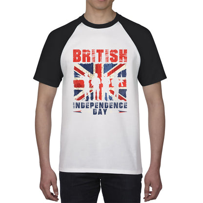British Independence Day UK Flag 1st Of May Independence Day British Country Love Patriotism Great Britain Baseball T Shirt