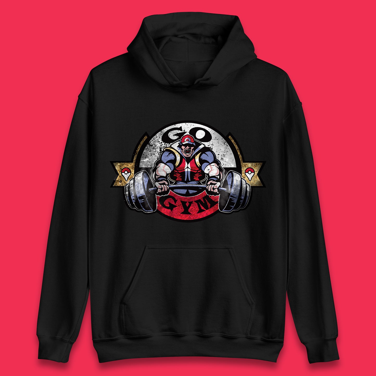 Pokémon Go Gym Funny Pokémon Gym Trainer Gamer Nerd Parody Gym Training Bodybuilding Workout Unisex Hoodie