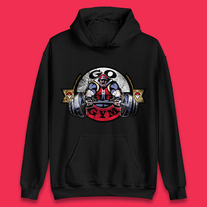Pokémon Go Gym Funny Pokémon Gym Trainer Gamer Nerd Parody Gym Training Bodybuilding Workout Unisex Hoodie