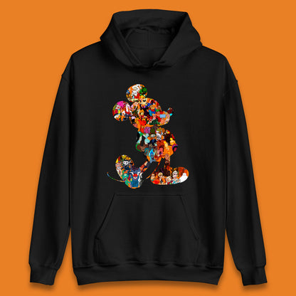 Disney Mickey Mouse Minnie Mouse All Disney Characters Together Disney Family Animated Cartoons Movies Characters Disney World Unisex Hoodie