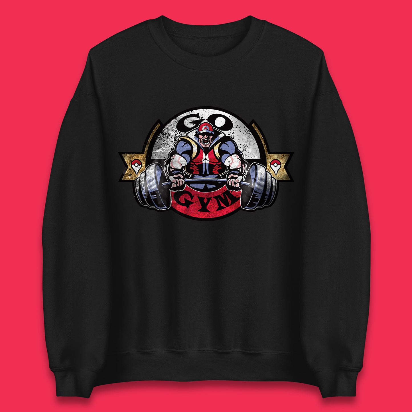 Pokémon Go Gym Funny Pokémon Gym Trainer Gamer Nerd Parody Gym Training Bodybuilding Workout Unisex Sweatshirt