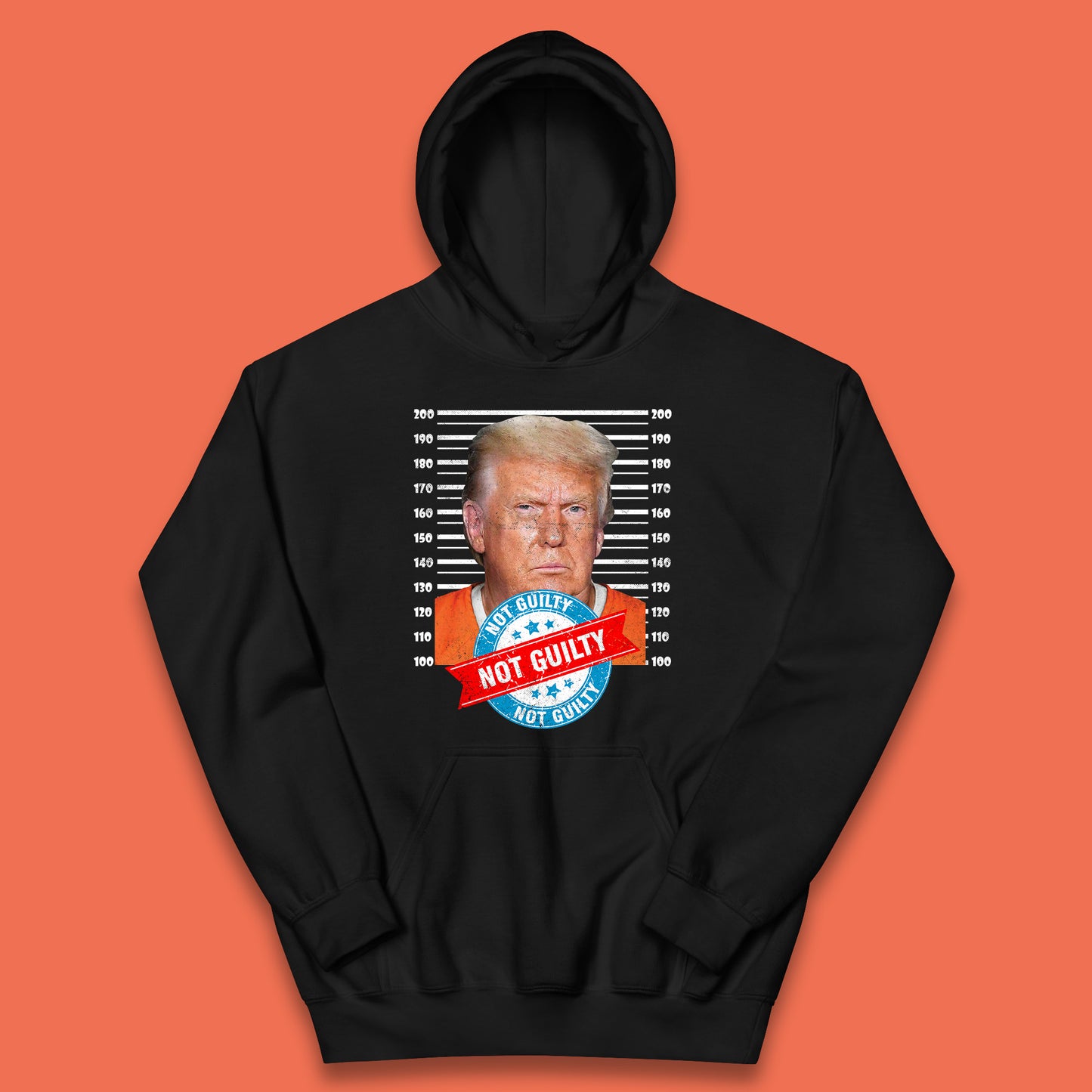 Donald Trump in Jail Kids Hoodie
