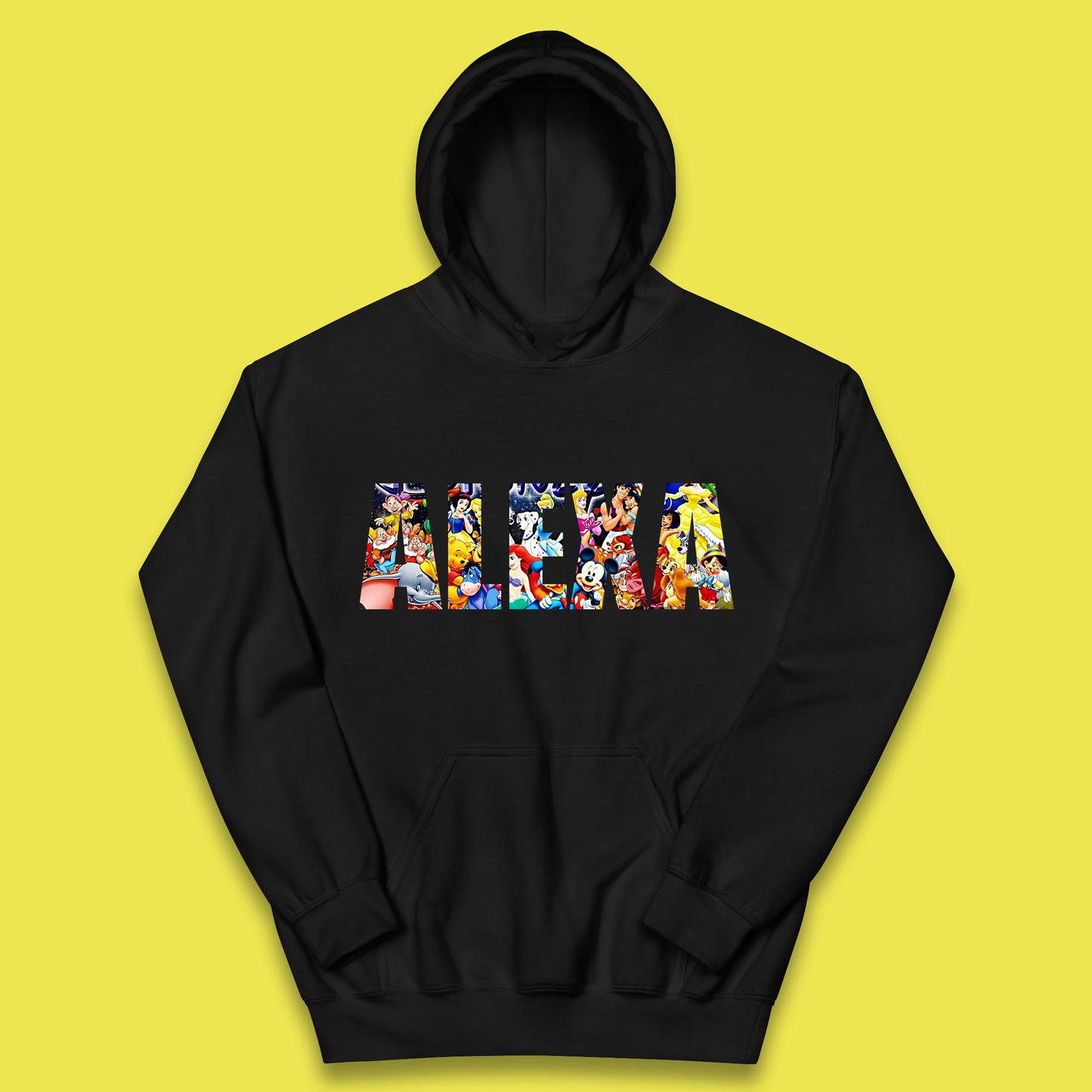 Personalised All Disney Fictional Characters Disney Family Animated Cartoons Movies Characters Disney World Kids Hoodie