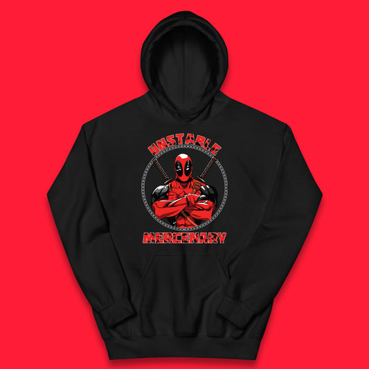 The Unstable Mercenary Funny Deadpool Marvel Deadpool Marvel Comics Superhero Fictional Character Kids Hoodie