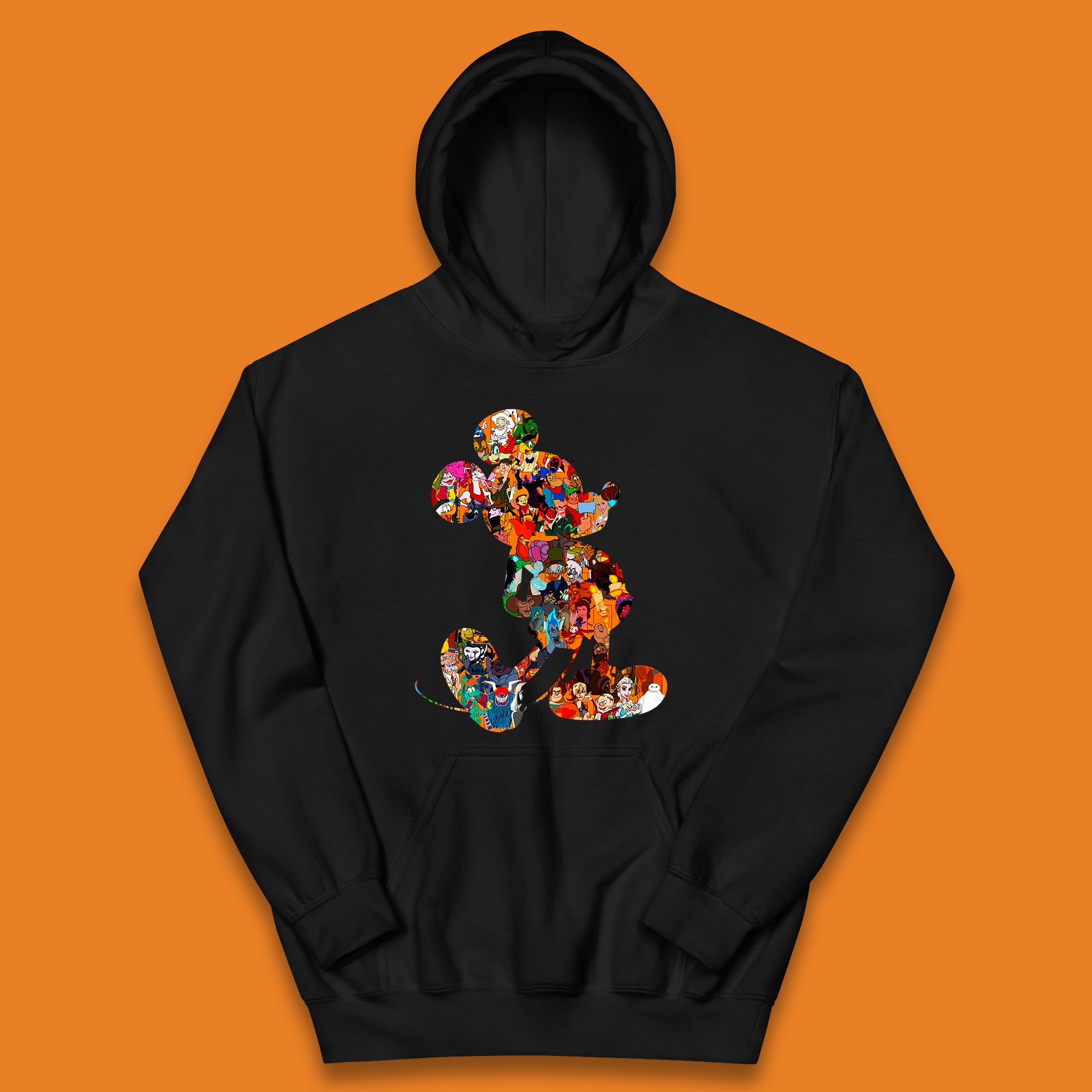 Disney Mickey Mouse Minnie Mouse All Disney Characters Together Disney Family Animated Cartoons Movies Characters Disney World Kids Hoodie