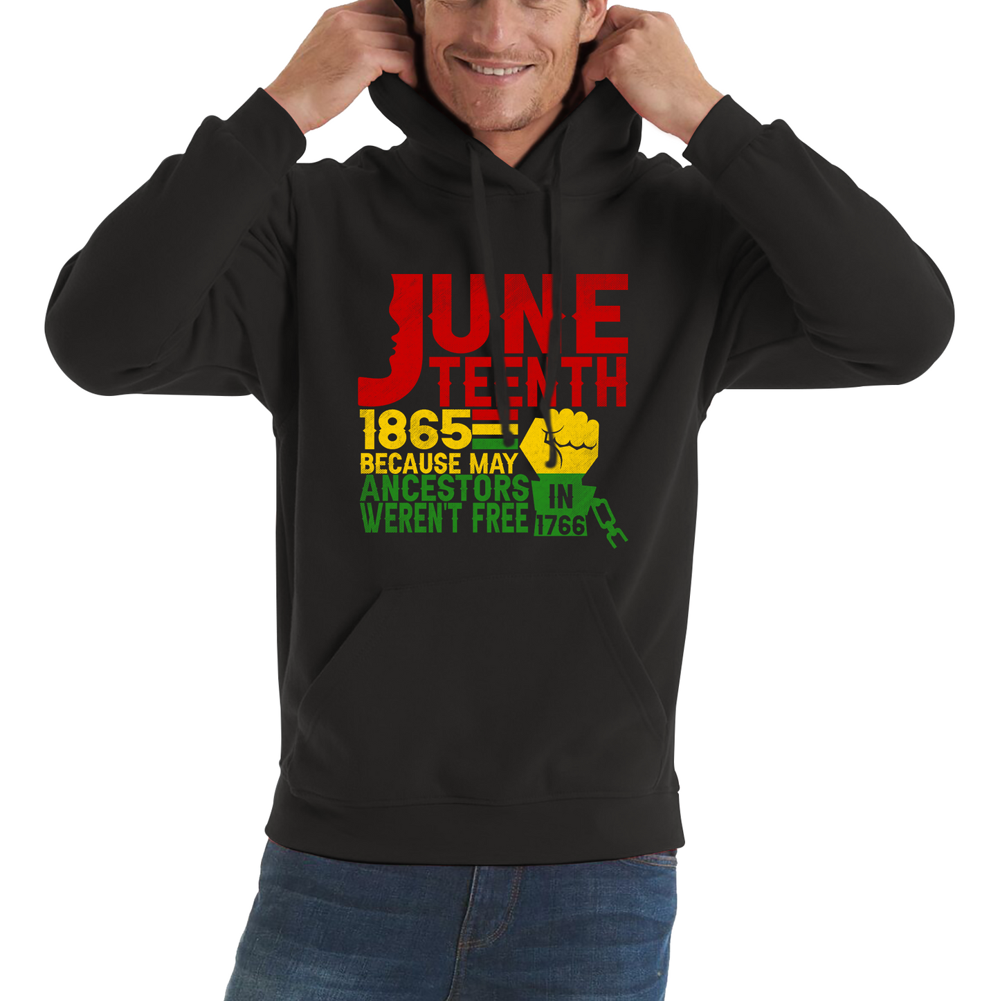 Juneteenth 1865 Because My Ancestors Weren’t Free In 1776 Hoodie