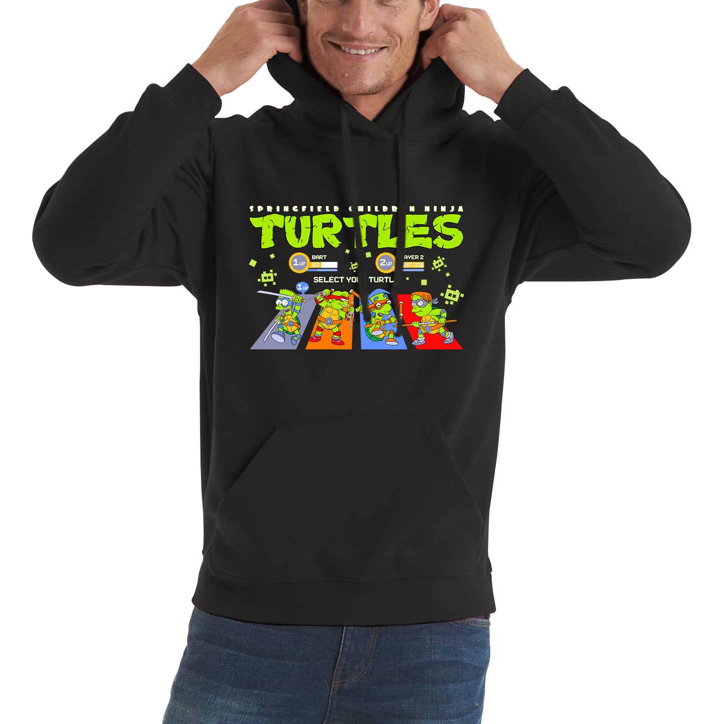 Springfield Children Green Turtles Select Your Turtle Cartoon Spoof Lovers Gift Unisex Hoodie