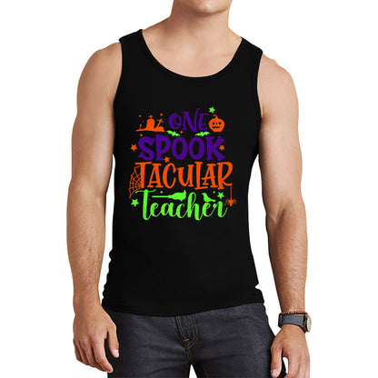 One Spooktacular Teacher Halloween Teacher Funny Halloween Spooktacular Teacher Tank Top