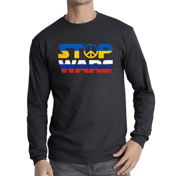 Stop Wars Russia And Ukraine Star Wars Spoof Long Sleeve T Shirt