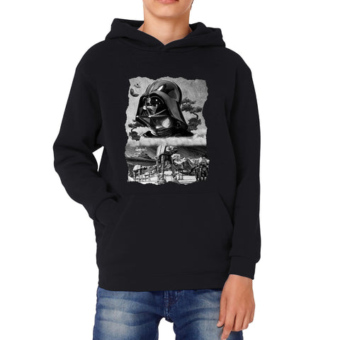 The Force Is Strong With This One Vintage Poster Graphic Movie Series Kids Hoodie