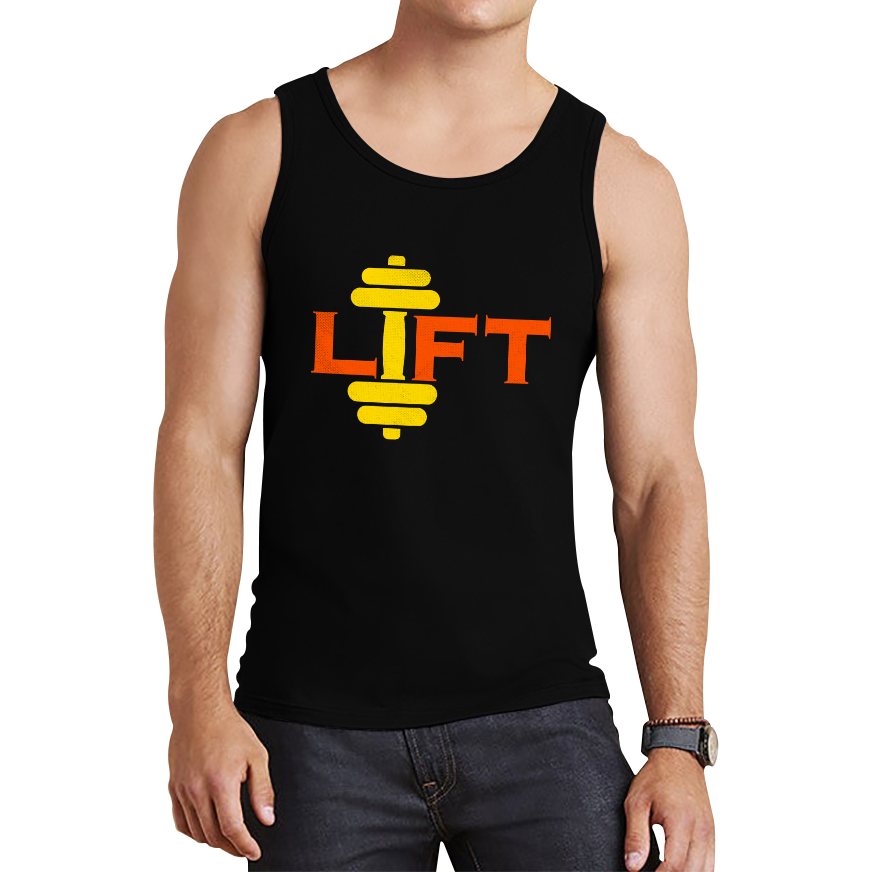 Lift Gym Training Workout Exercise Weight Lifting Dumbells Fitness Bodybuilding Tank Top