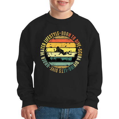 Born To Dive Scuba Diving Underwater Lifestyle Jumper
