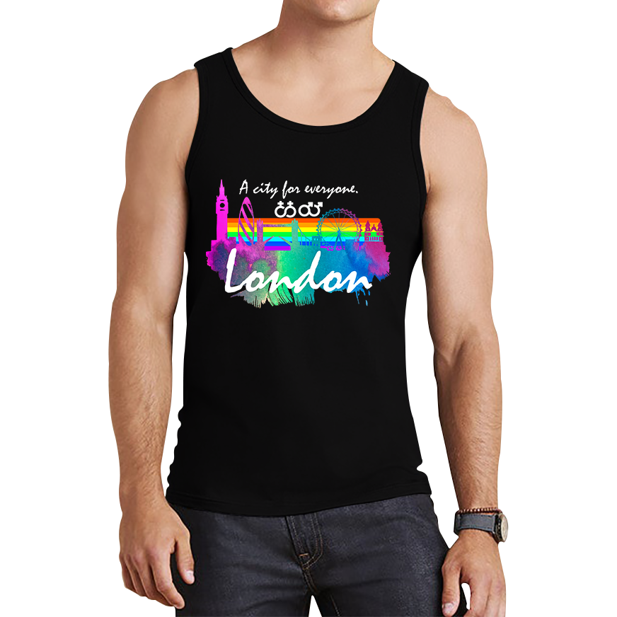 London A City For Everyone LGBT Gay Pride Lesbians Pride Colour Gift Tank Top