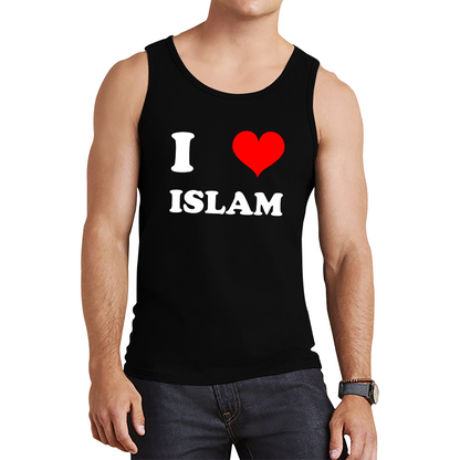 I Love Islam Spiritual Islamic Religious Muslim Religion Tank Top