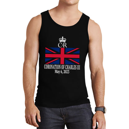 Royal Cypher CR III Coronation Of Charles III 6th May 2023 King Charles III Royal King British Flag Tank Top