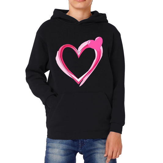 Love Valentines Day Hoodie, Valentines Heart Hoodie, Cute Valentine‘s Day Kids Hoodie