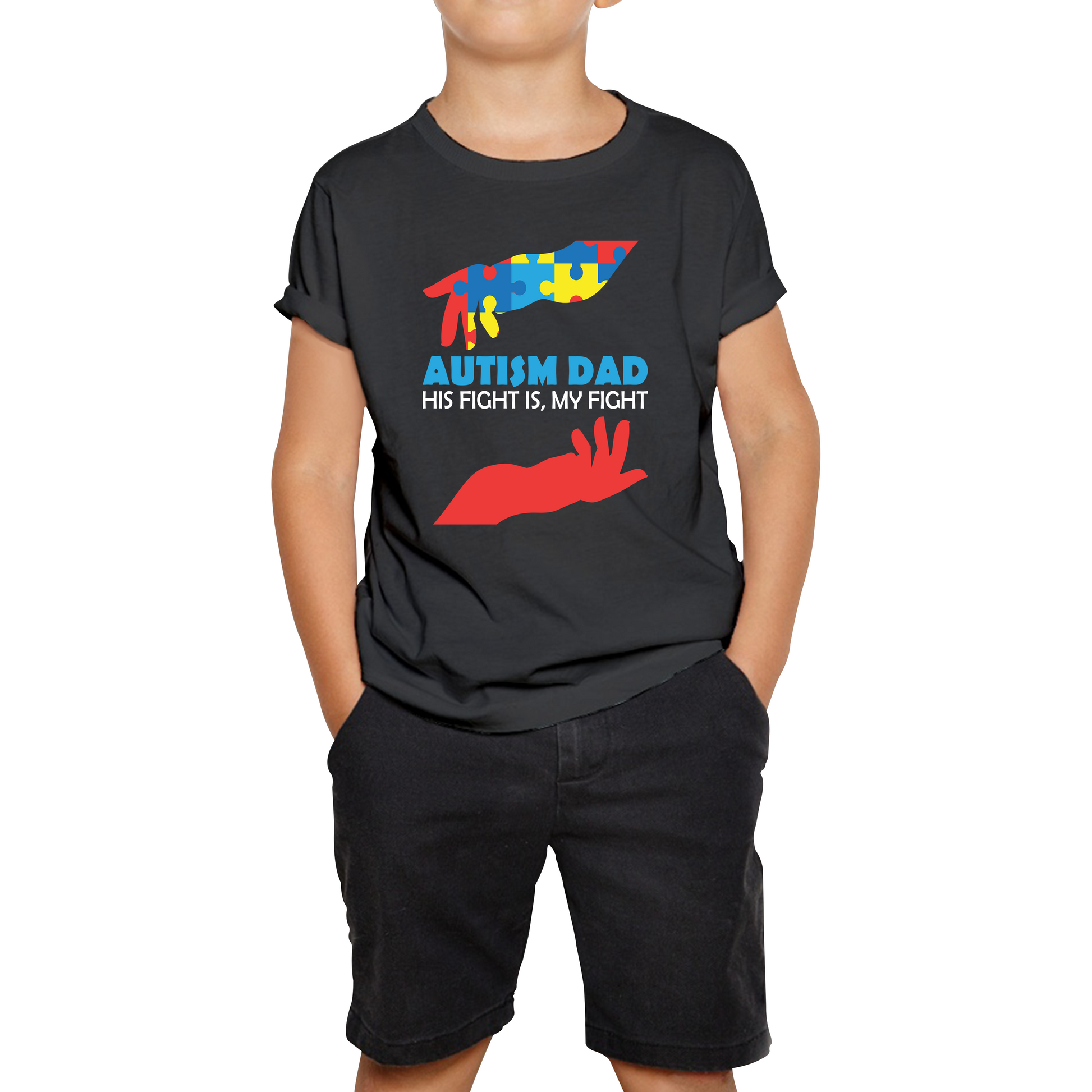 Autism Awareness Fathers Day T Shirt