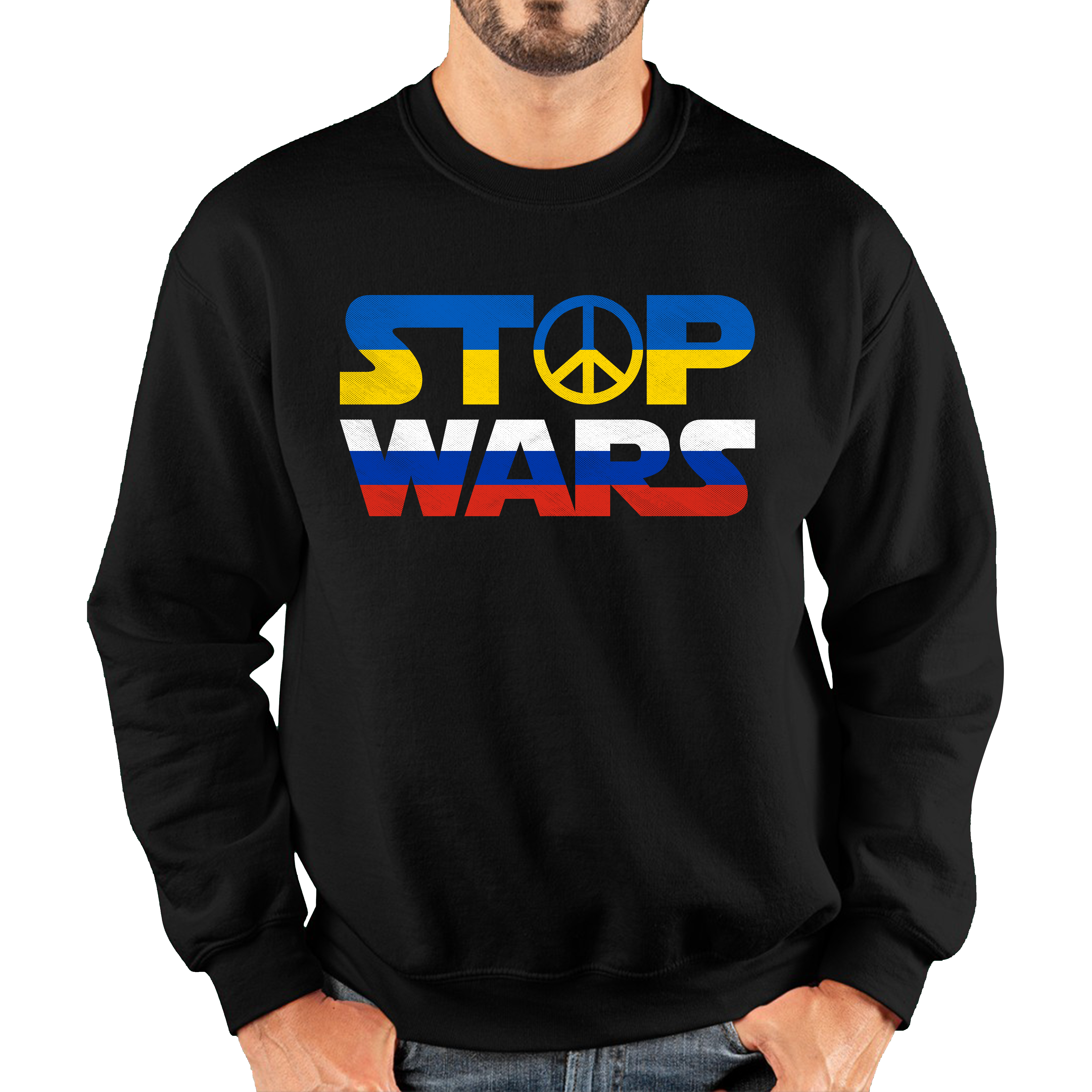 Stop Wars Russia And Ukraine Star Wars Spoof Unisex Sweatshirt