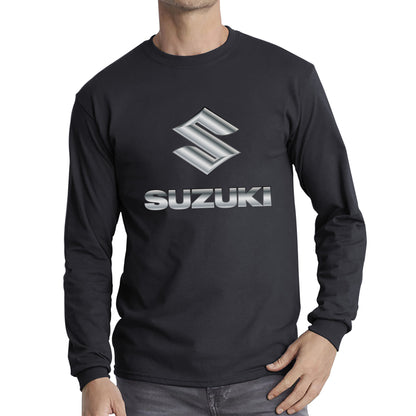 Suzuki Motorcycle Logo Dynamic Riding Suzuki Motorsports Suzuki Motorcycle Motocross Bike Racing Long Sleeve T Shirt