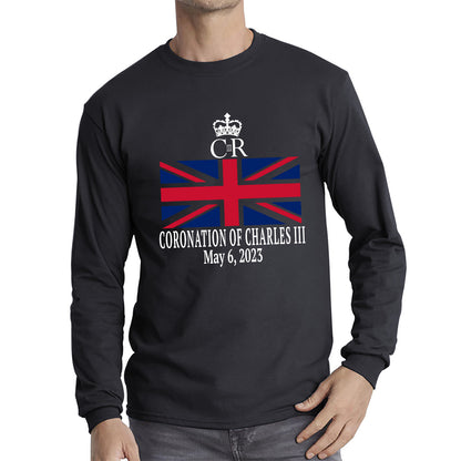 Royal Cypher CR III Coronation Of Charles III 6th May 2023 King Charles III Royal King British Flag Long Sleeve T Shirt