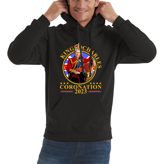 King Charles III Coronation 2023 Ruling Monarch Of England United Kingdom Royal Crown Unisex Hoodie