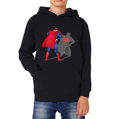 Bigman With Cat Funny Spider Cat Comics Black Cat Spider Movie Kids Hoodie