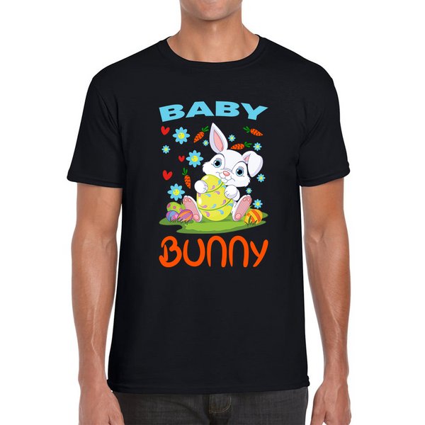 Baby Bunny Cute Little Bunny With Egg Happy Easter Day Mens Tee Top