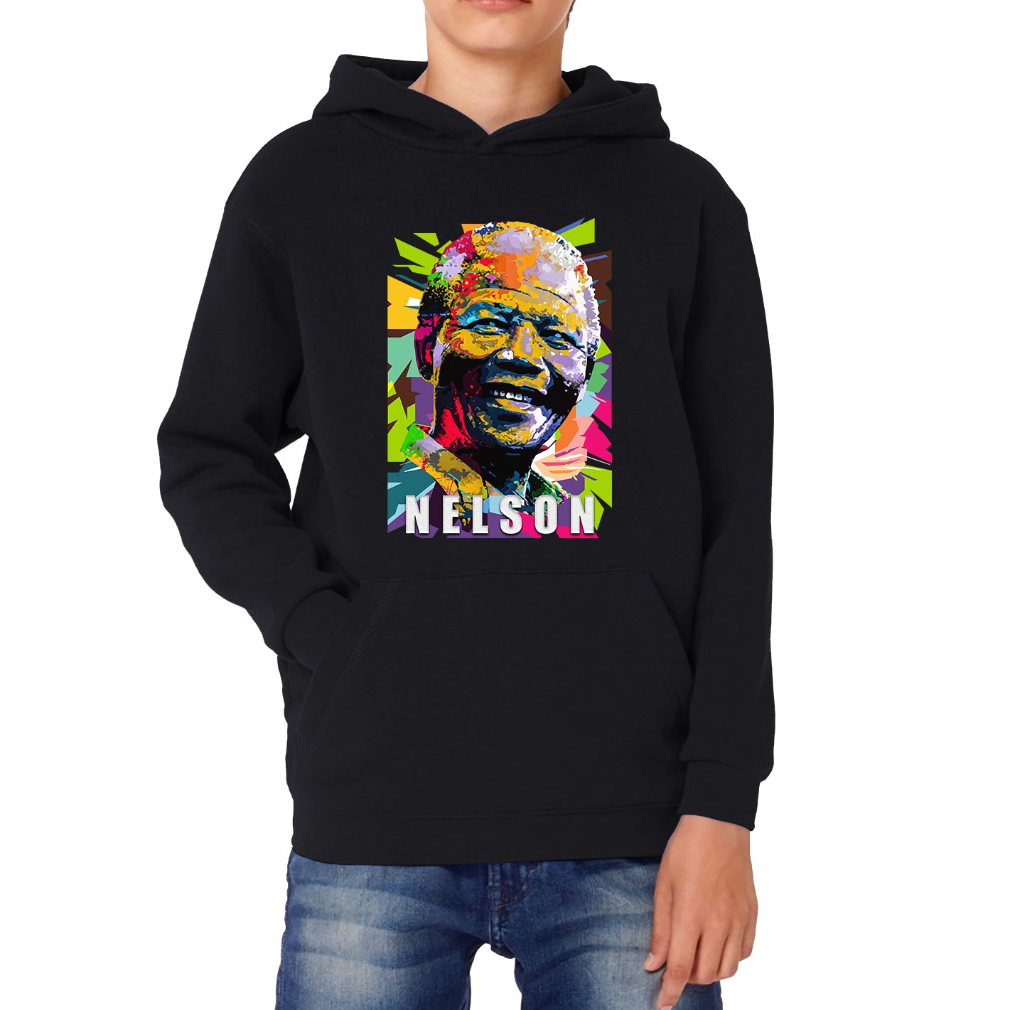 Nelson Mandela African freedom justice Political Leader Former President of South Africa Kids Hoodie