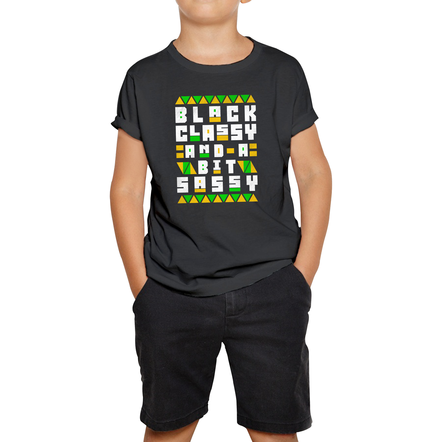 Black Classy And A Bit Sassy Juneteenth Black Freedom Celebrating Black History Freedom Kids Tee